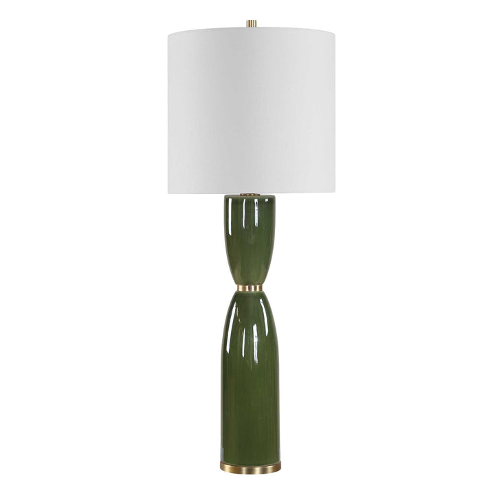NACUA GREEN CERAMIC TABLE LAMP