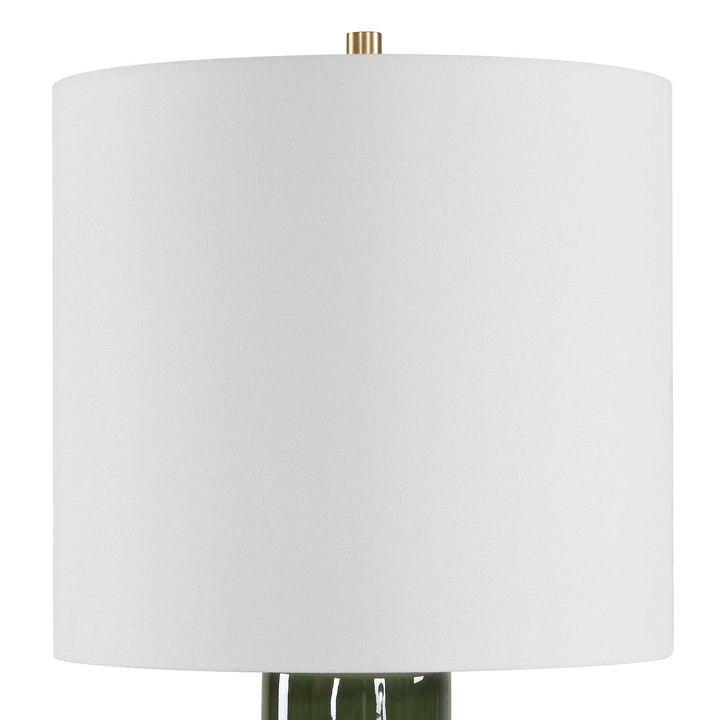 NACUA GREEN CERAMIC TABLE LAMP
