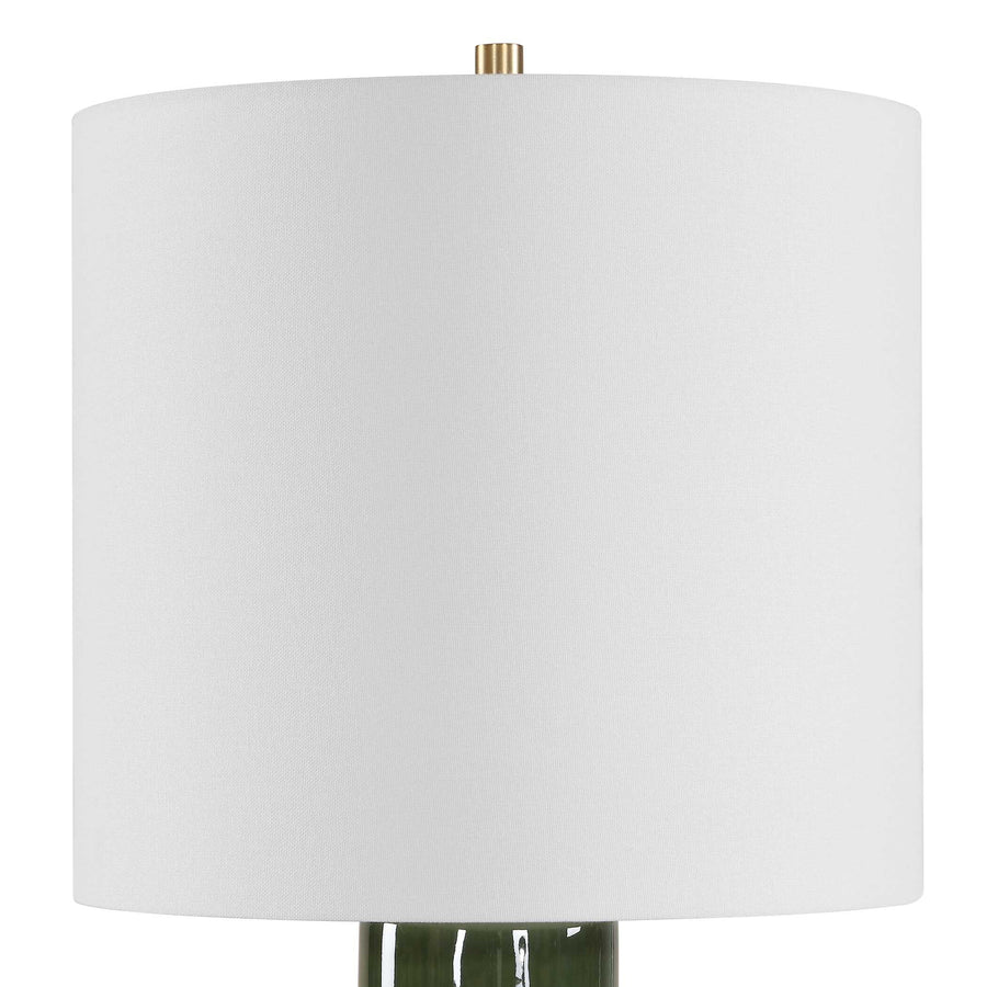 NACUA GREEN CERAMIC TABLE LAMP