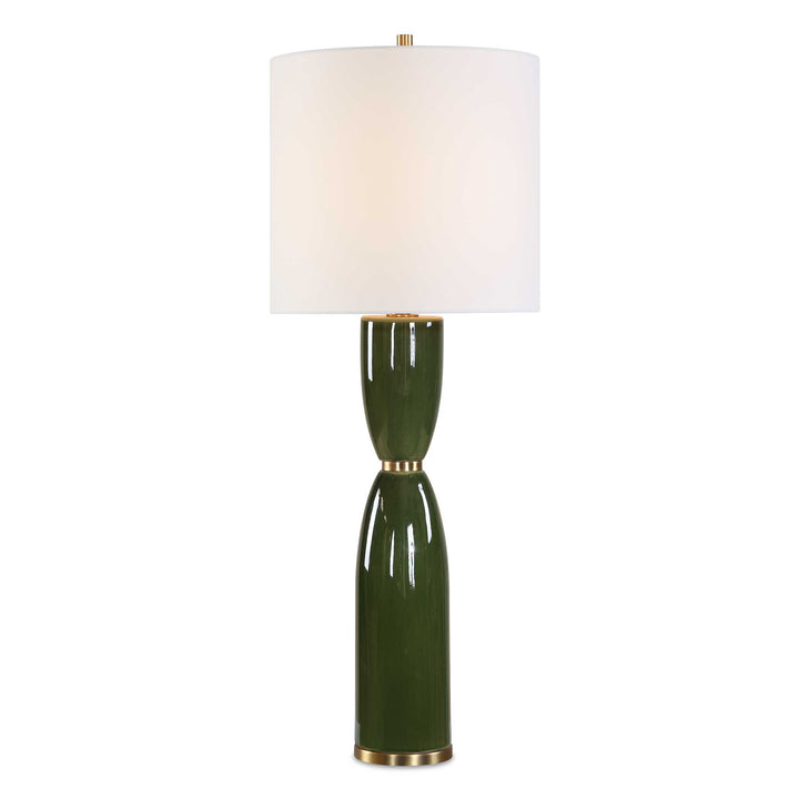 NACUA GREEN CERAMIC TABLE LAMP