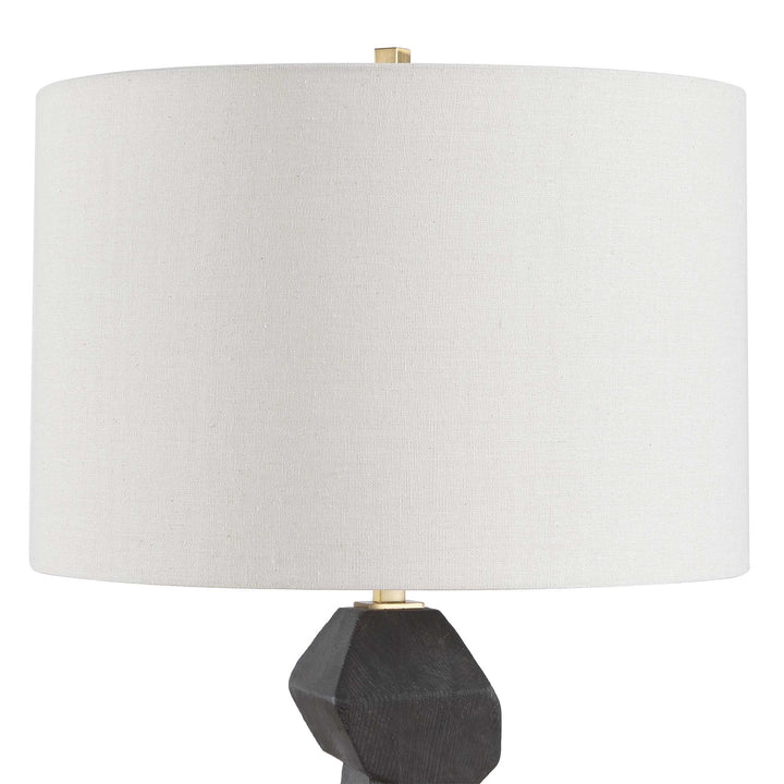 DEMELO STACKED WOOD TABLE LAMP