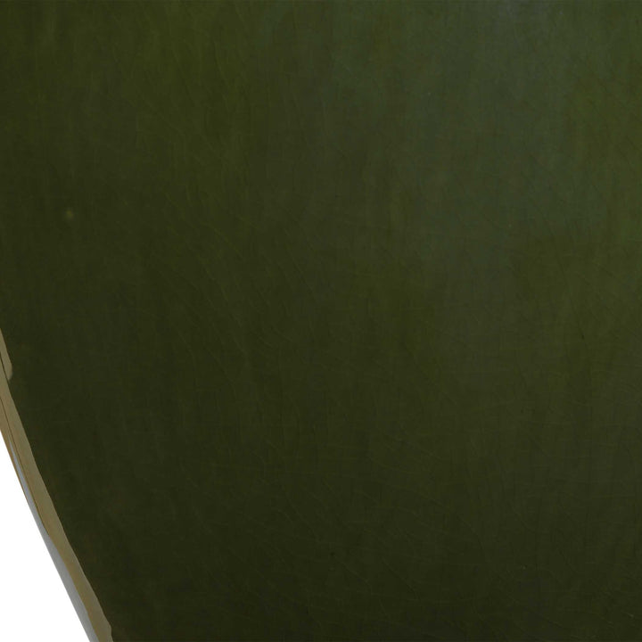 CURHAN GREEN GLAZE TABLE LAMP