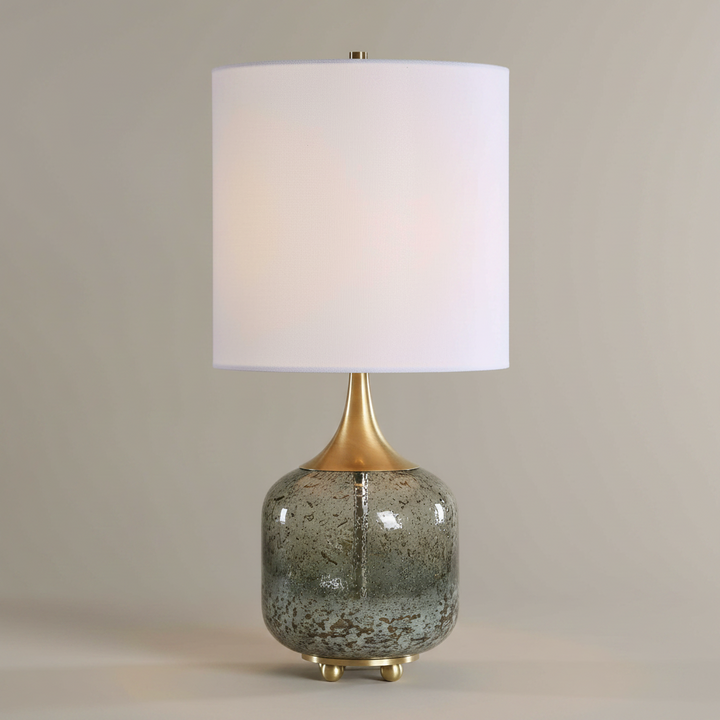 GLENN MOTTLED GLASS TABLE LAMP
