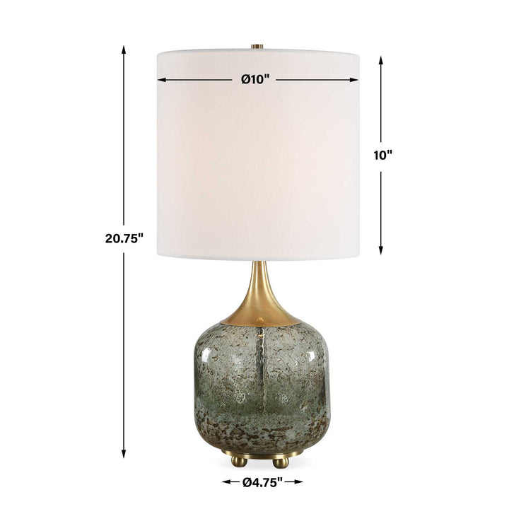 GLENN MOTTLED GLASS TABLE LAMP