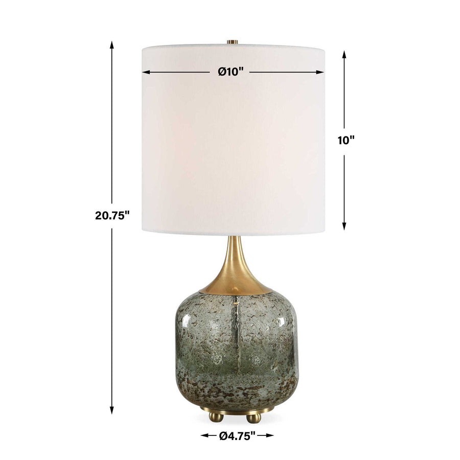 GLENN MOTTLED GLASS TABLE LAMP