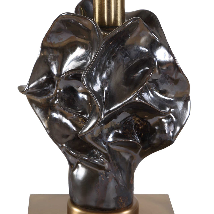 FIORI SCULPTURAL BRASS BUFFET LAMP