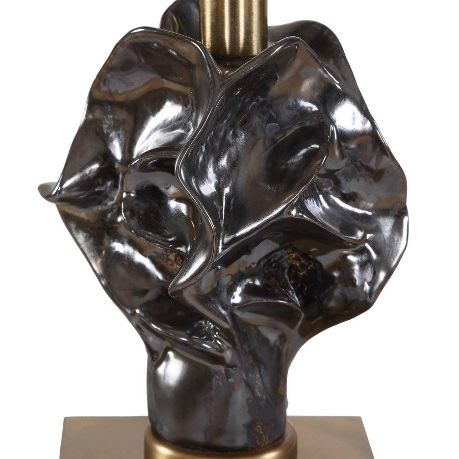 FIORI SCULPTURAL BRASS BUFFET LAMP