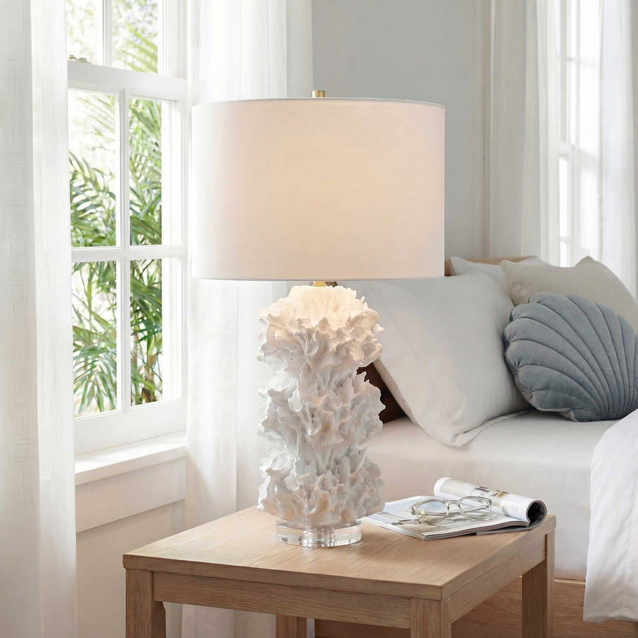 Decorative lamp on a neutral background