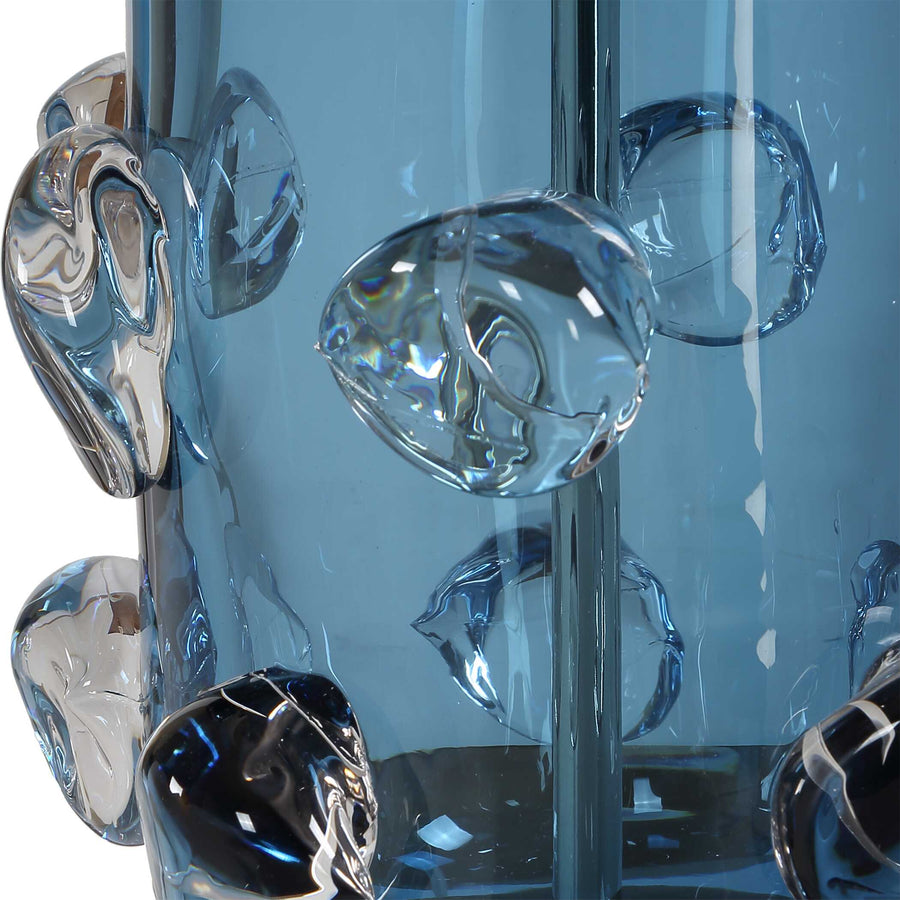 AURA BLUE GLASS TABLE LAMP