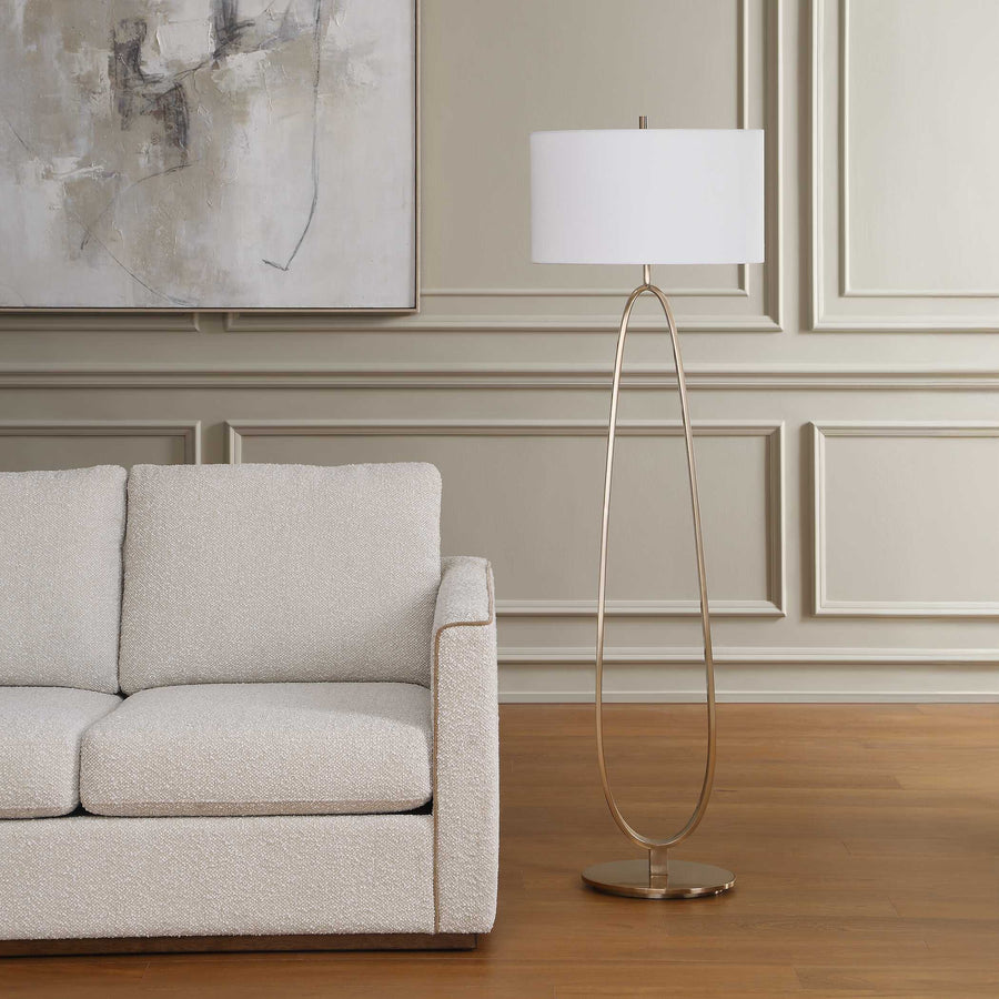 TORDIN BRASS FLOOR LAMP