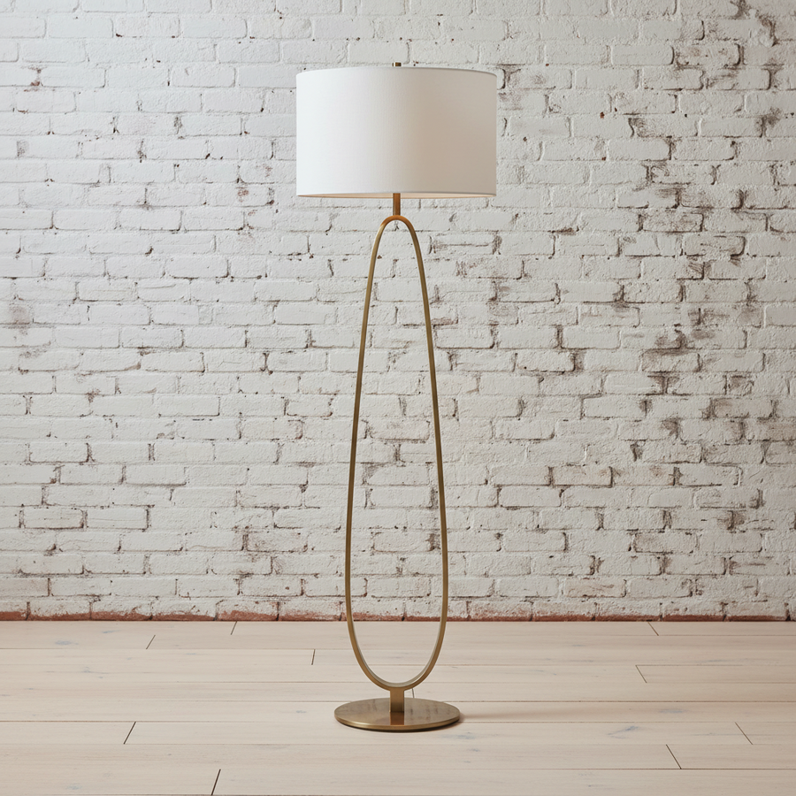 TORDIN BRASS FLOOR LAMP