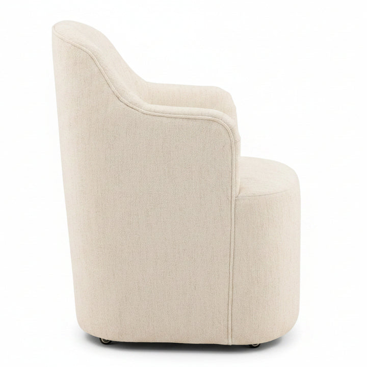 LONDYN DINING CHAIR WITH CASTERS