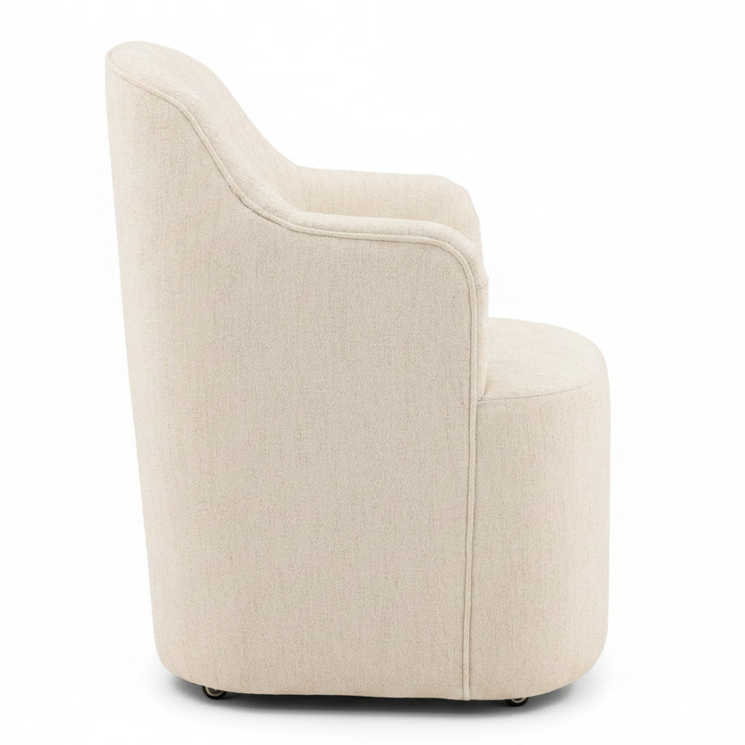 LONDYN DINING CHAIR WITH CASTERS