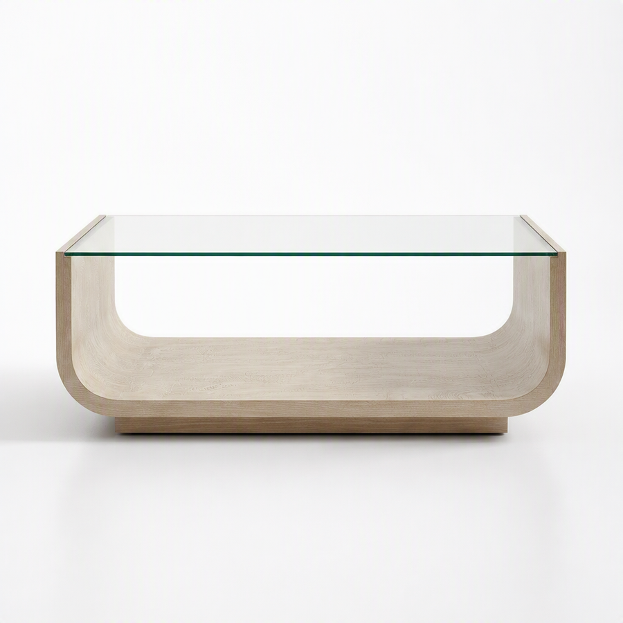 MAEVA BURL & OAK COFFEE TABLE