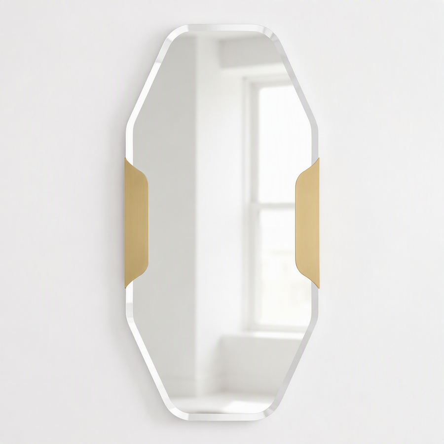 MAKARI ANTIQUE BRASS VANITY MIRROR