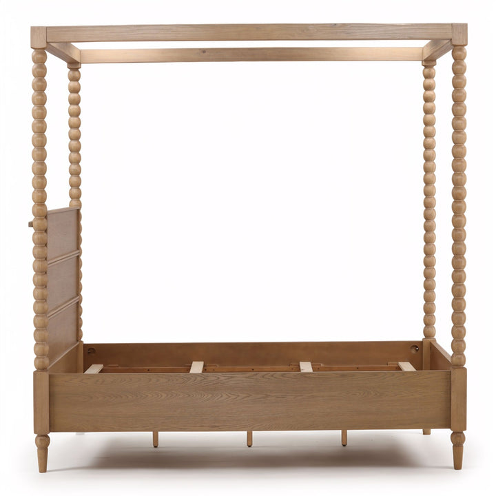 MARCIE NATURAL OAK BEADED POSTER BED