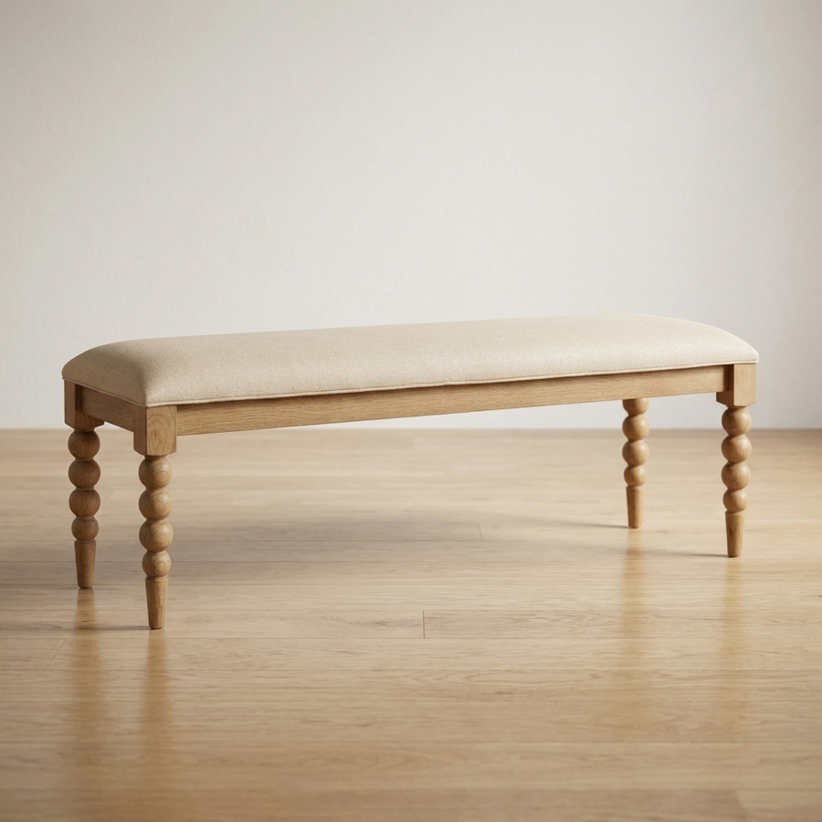 MARCI NATURAL OAK BEDROOM BENCH