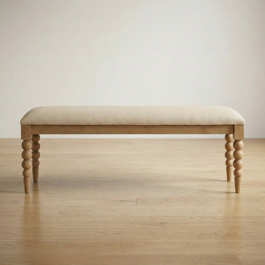 MARCI NATURAL OAK BEDROOM BENCH