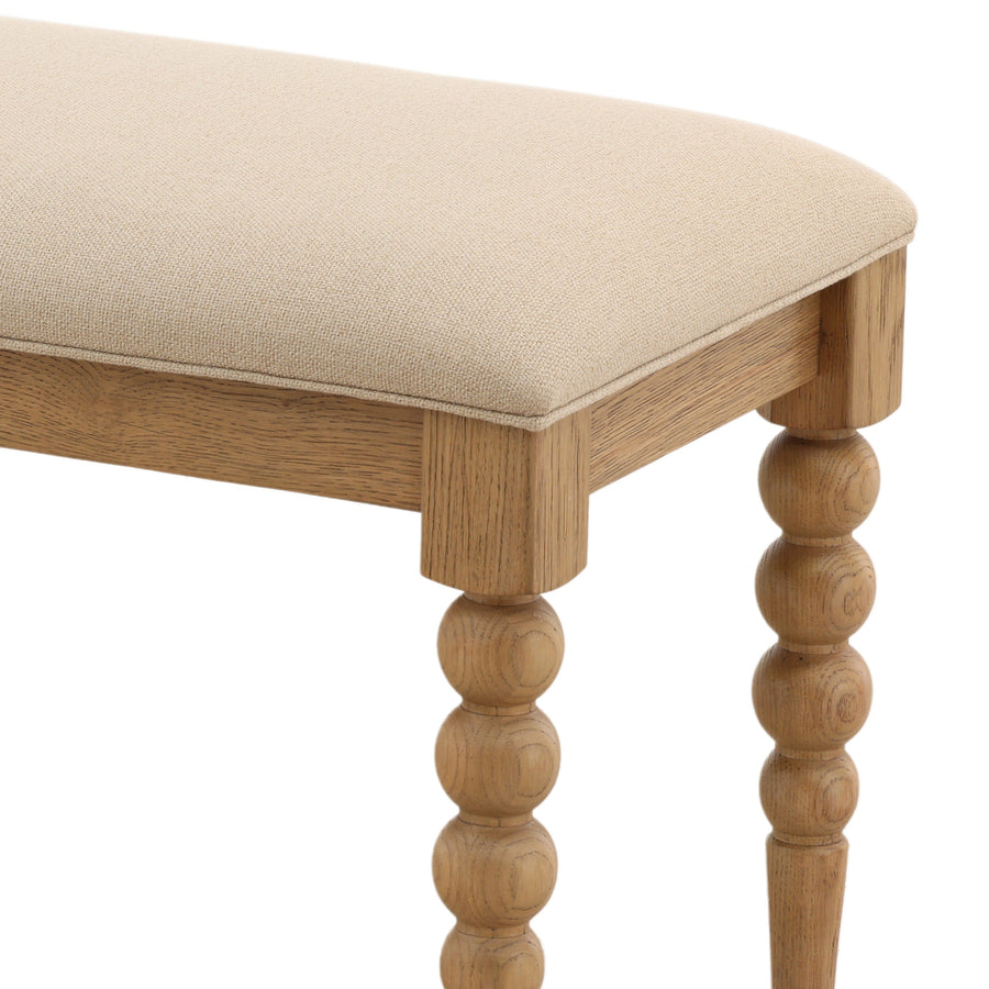 MARCI NATURAL OAK BEDROOM BENCH