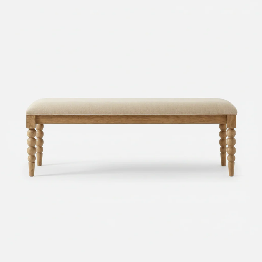 MARCI NATURAL OAK BEDROOM BENCH