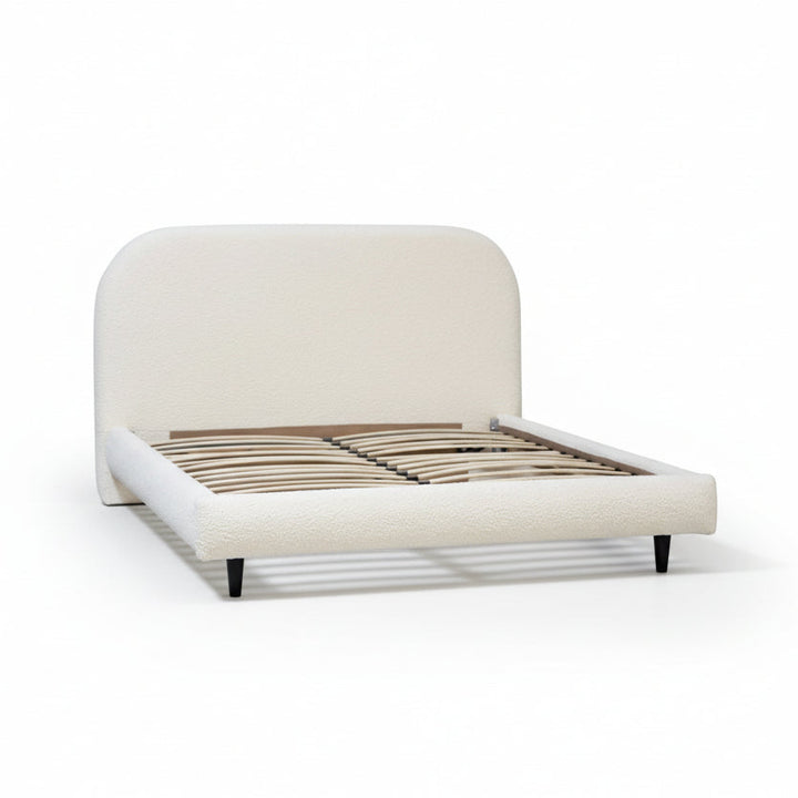 MARLEY CREAM BOUCLÉ UPHOLSTERED BED