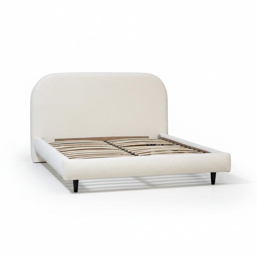 MARLEY CREAM BOUCLÉ UPHOLSTERED BED