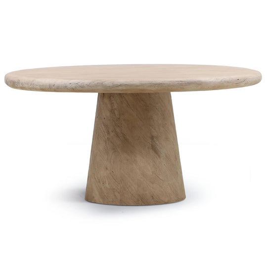 MARLEY SANBLASTED ACACIA ROUND DINING TABLE