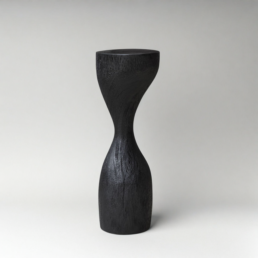 MATTISON BLACK TEAK ACCENT TABLE