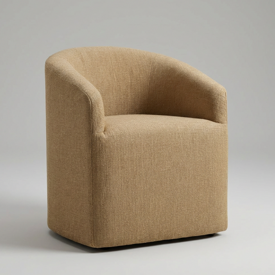 MAVIS DINING CHAIR WITH CASTERS