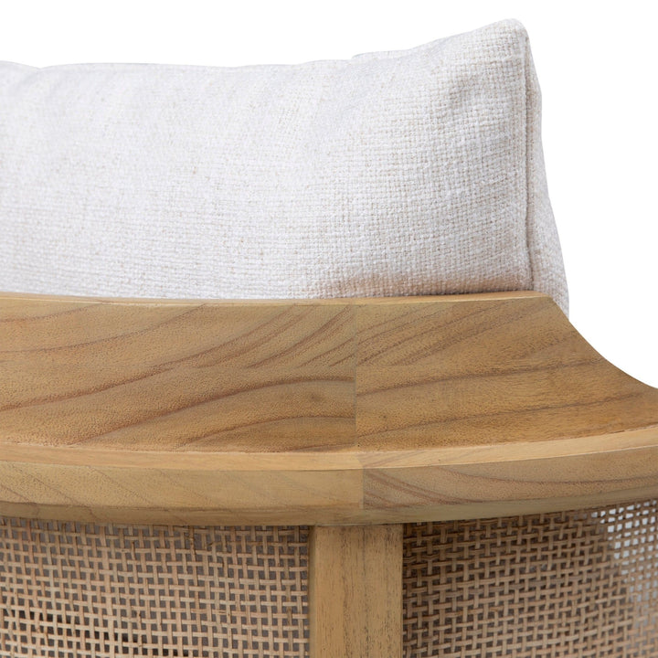 MAZEL CANE PANELED ACCENT CHAIR