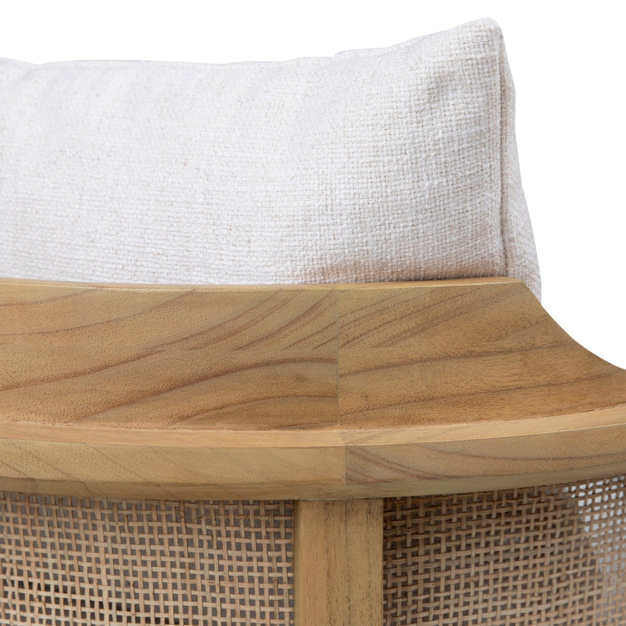 MAZEL CANE PANELED ACCENT CHAIR