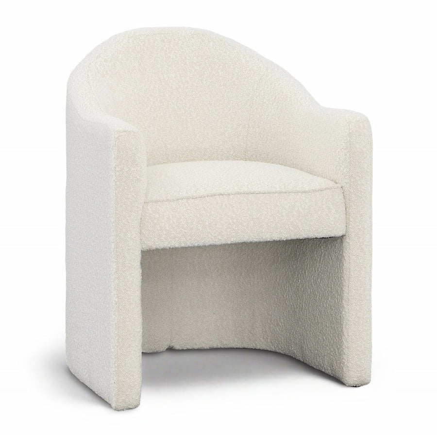 MELBA DINING CHAIR: CREAM BOUCLE