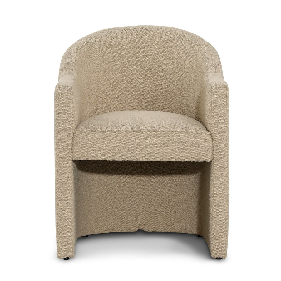 MELBA DINING CHAIR: SAND BOUCLE