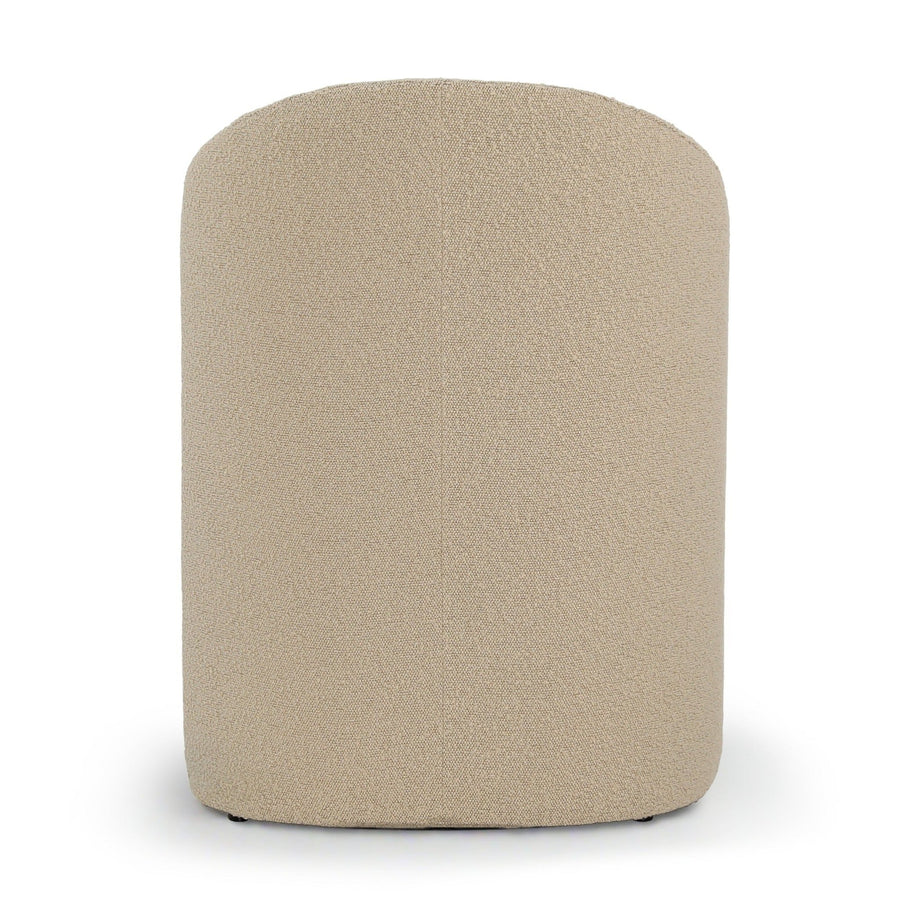 MELBA DINING CHAIR: SAND BOUCLE
