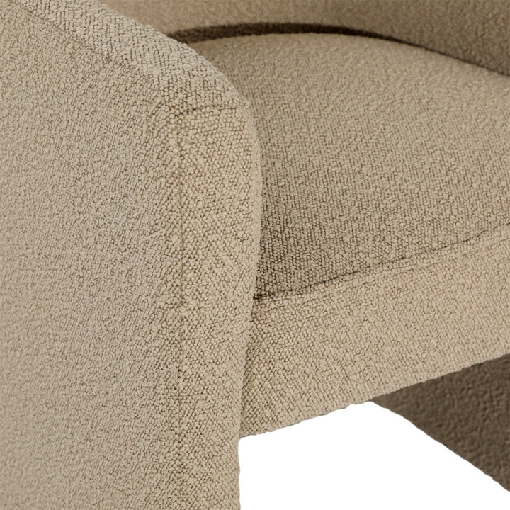 MELBA DINING CHAIR: SAND BOUCLE