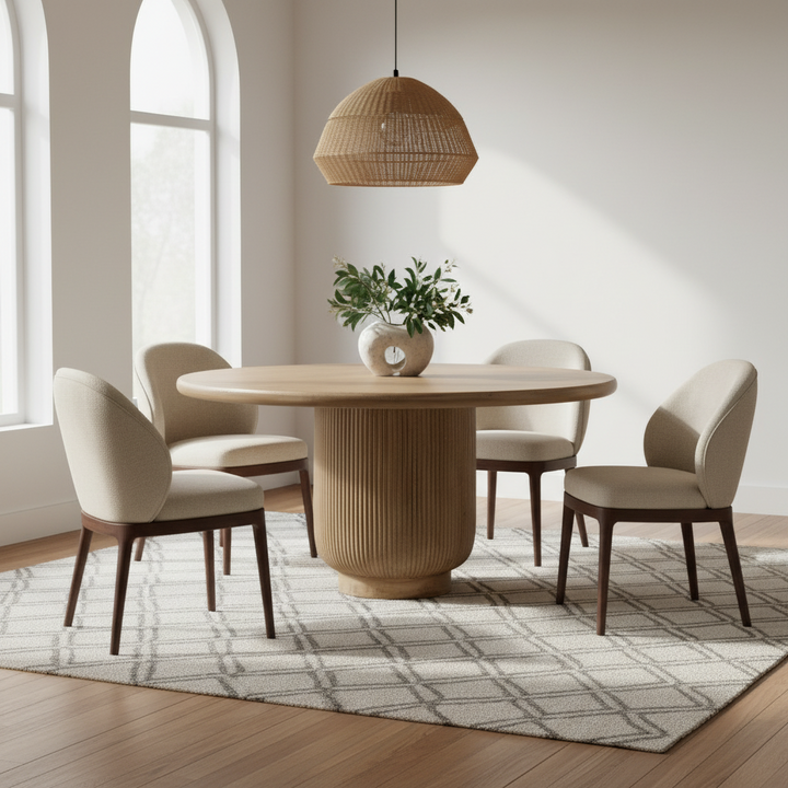 MIKA 60"RD DINING TABLE