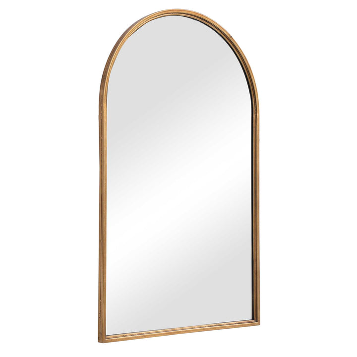 MILLIE ANTIQUE GOLD ARCHED VANITY MIRROR