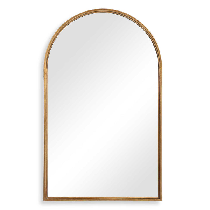 MILLIE ANTIQUE GOLD ARCHED VANITY MIRROR