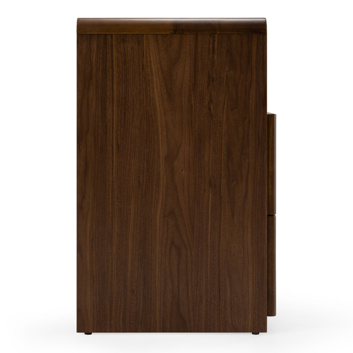 MILO BURLAP & WALNUT DRESSER