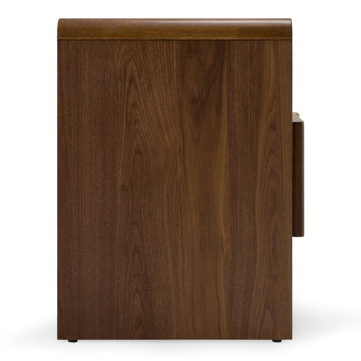 MILO BURLAP & WALNUT NIGHTSTAND