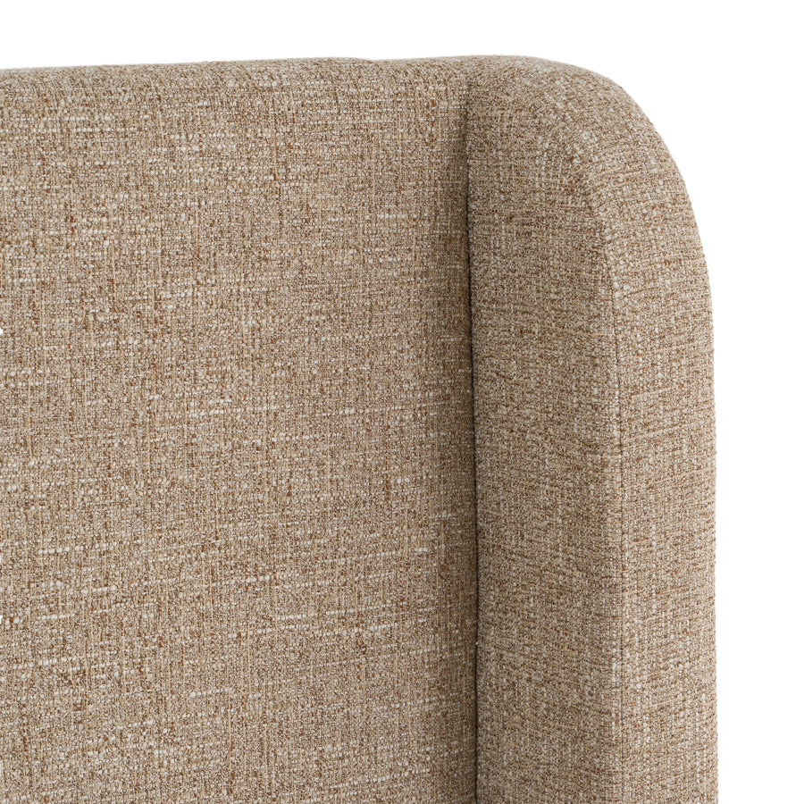 MILO TWEED UPHOLSTERED PLATFORM BED
