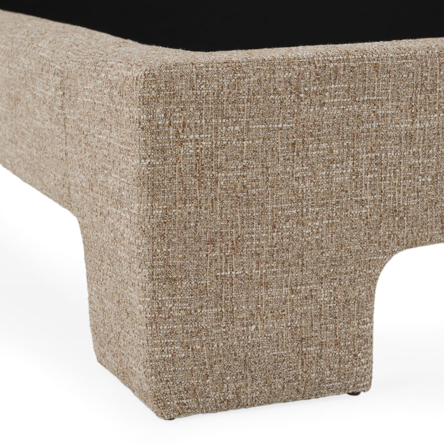 MILO TWEED UPHOLSTERED PLATFORM BED