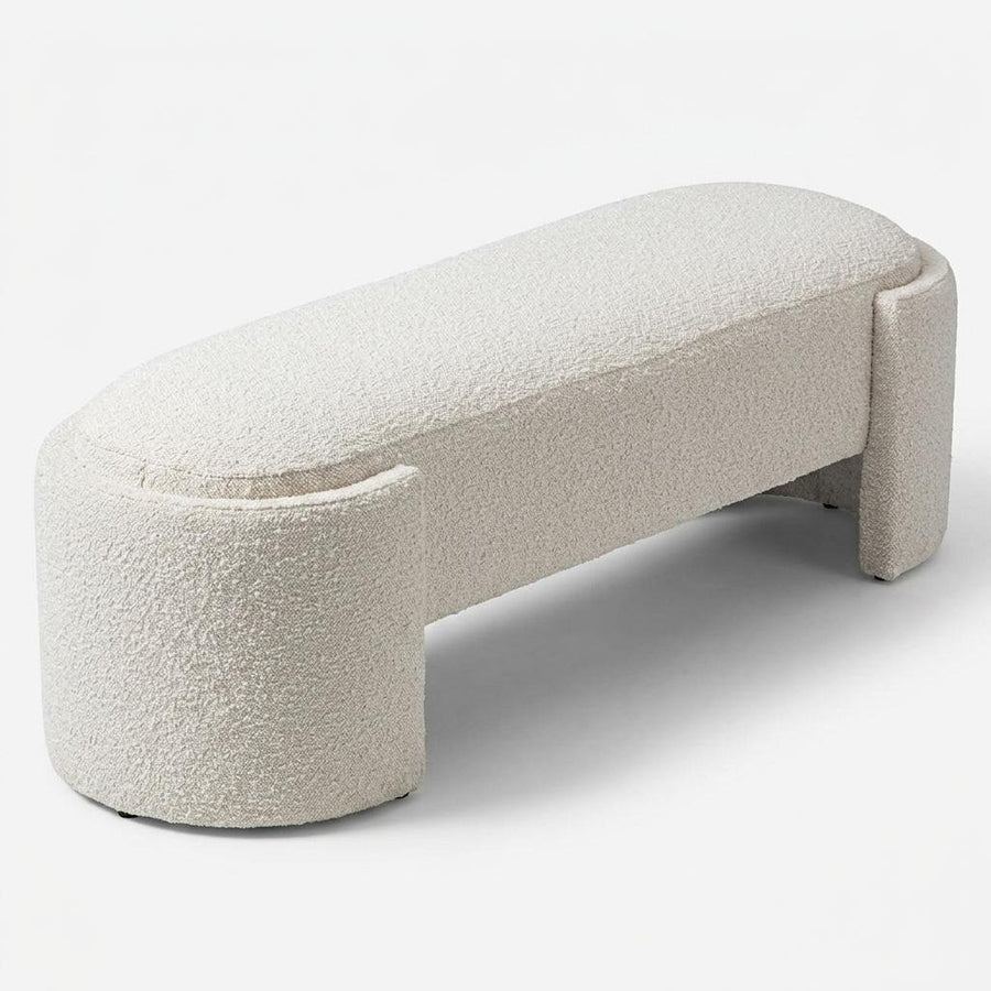 MIMI IVORY-NATURAL BOUCLE BENCH