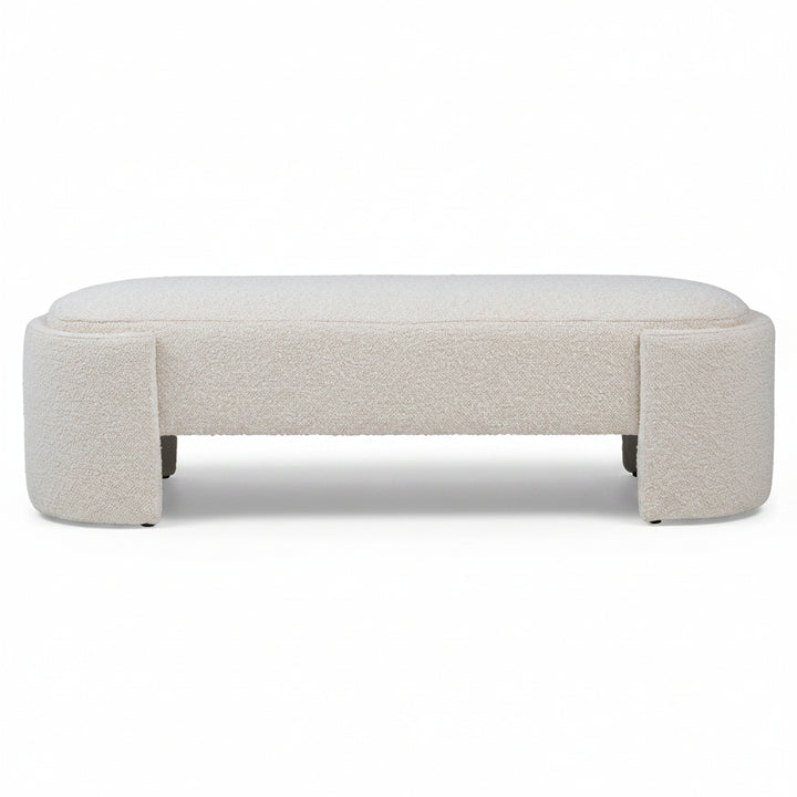 MIMI IVORY-NATURAL BOUCLE BENCH