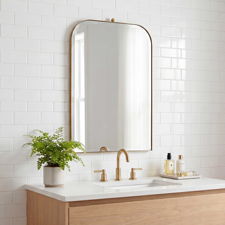 CASSIDY BRASS ARCH VANITY MIRROR