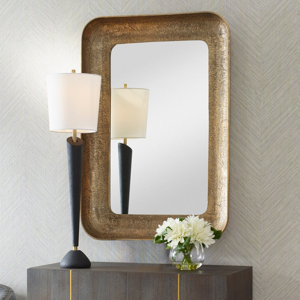 ALVARO ANTIQUE BRASS MIRROR