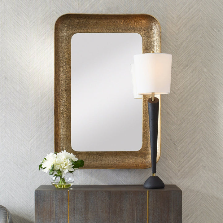 ALVARO ANTIQUE BRASS MIRROR