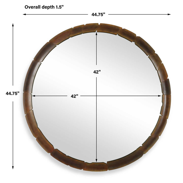 AUGER ROUND MIRROR
