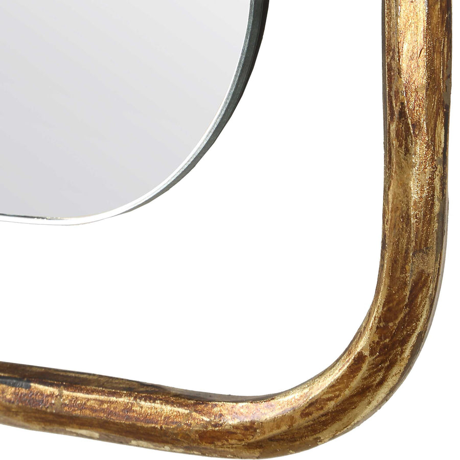 TAHOMA ANTIQUED GOLD MIRROR