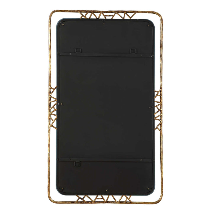 TAHOMA ANTIQUED GOLD MIRROR